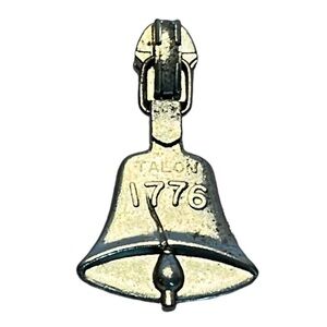Vintage Talon 1776 Silver Tone Zipper Pull